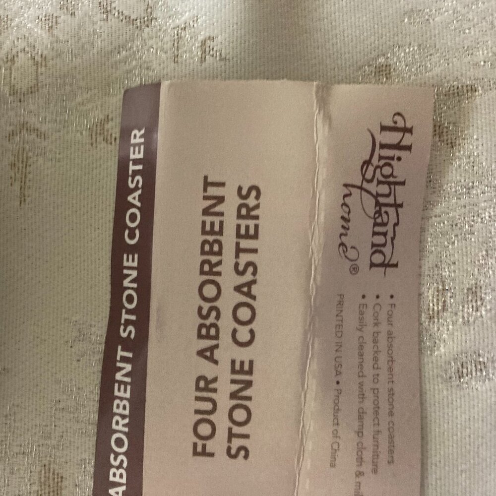 Wild Birds Unlimited Cardinal Stone Coasters-Set of 4 NWT - Picture 6 of 6